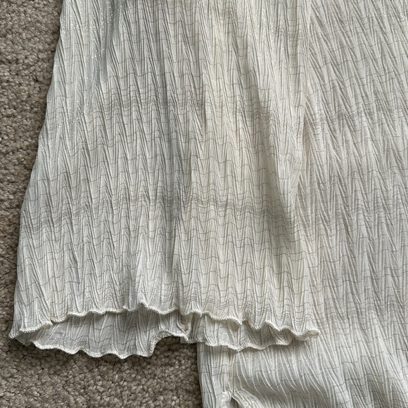 VICI x Summer of Diane Gauzy Ivory with Metallic Gold Detail Swim Cover Up Small - Picture 2 of 2